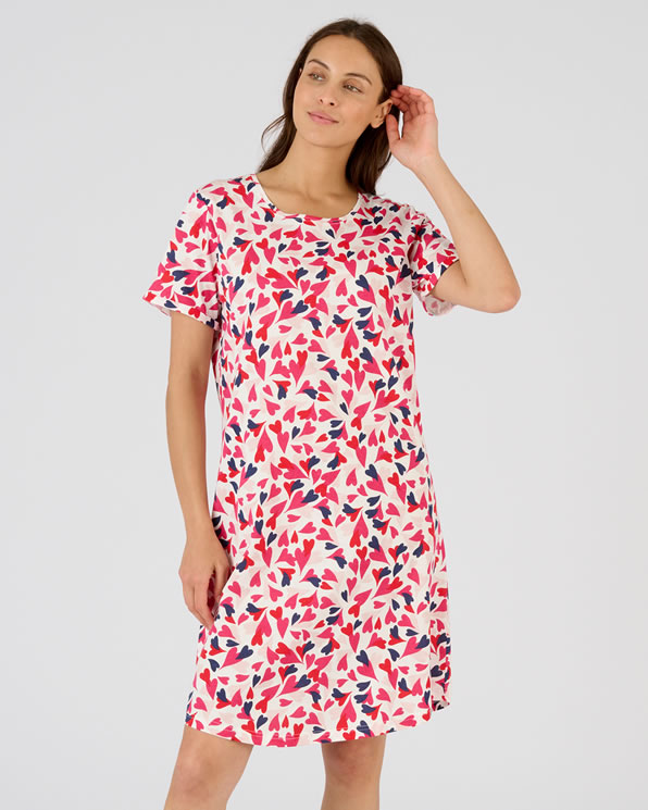 Chemise de nuit pur coton peigné
