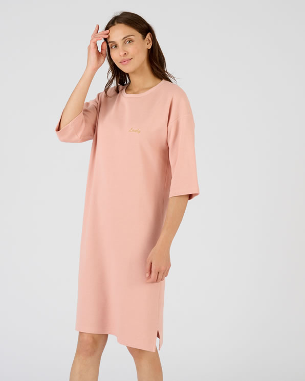 Nachthemd van wafeltricot
