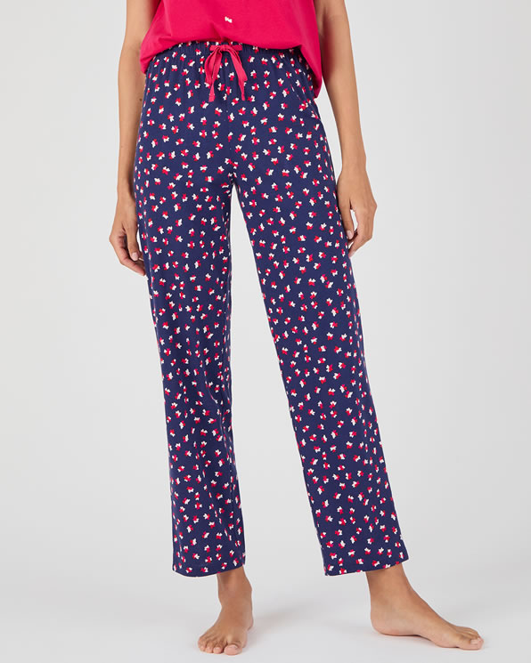 Pyjamabroek van zuiver gekamd katoen