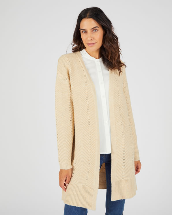 Lang vest van siertricot