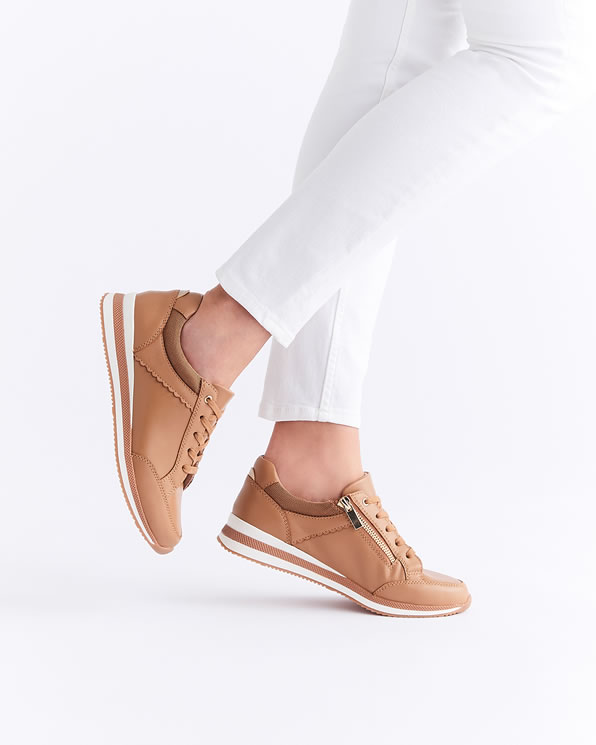 Amortyl sneakers met zigzagmotief