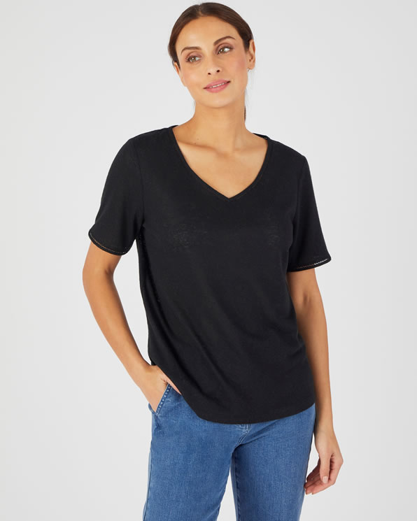 T-shirt avec det