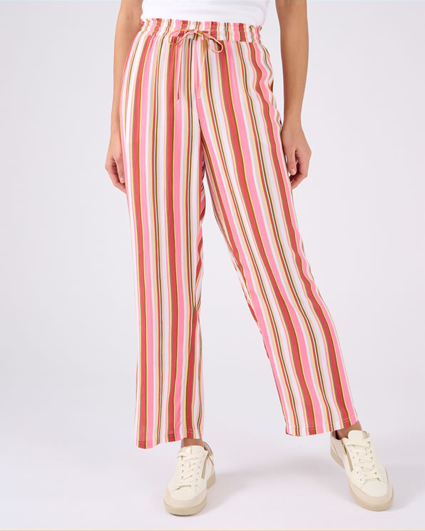 7/8e broek van crêpestof zuivere viscose  vezels