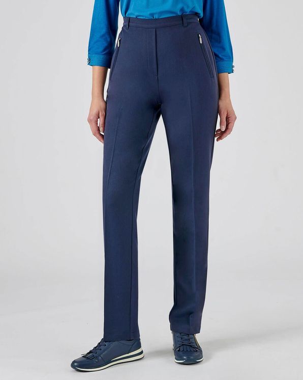Soepele stretchbroek pull on Broeken Damart Belgi
