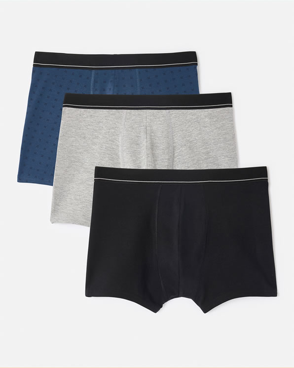 Lot de 3 boxers fermés coton biologique majoritaire
