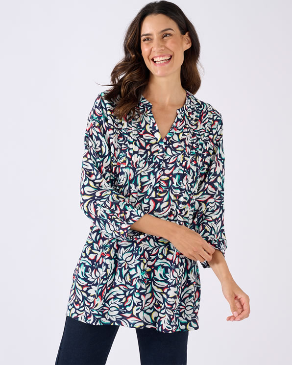 Tunique créponnée pure viscose
