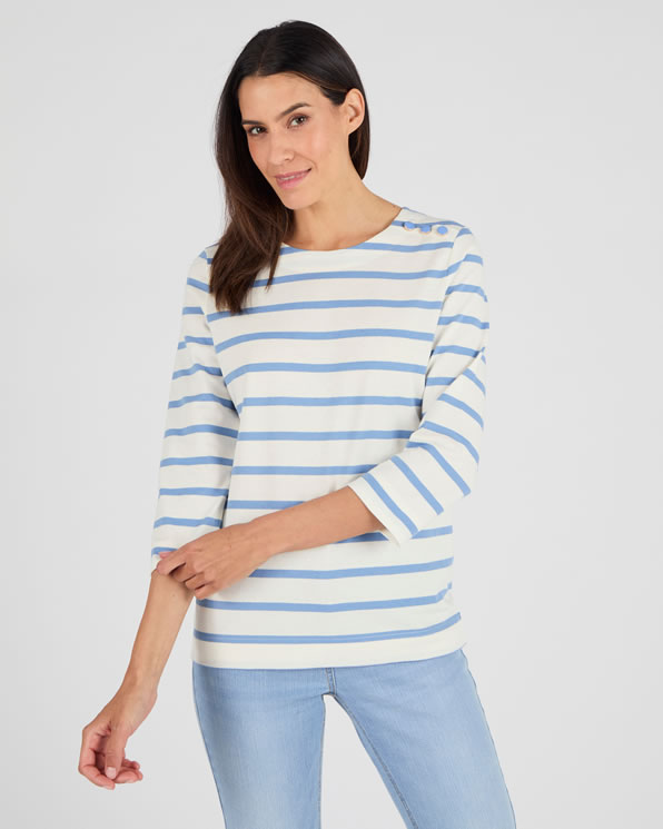 T-shirt rayé pur coton