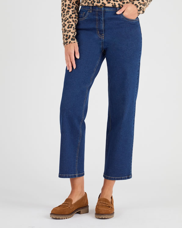 Rechte 7/8 jeans