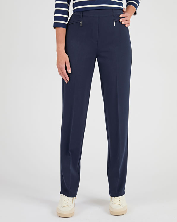 Klassieke broek met rechte pijpen