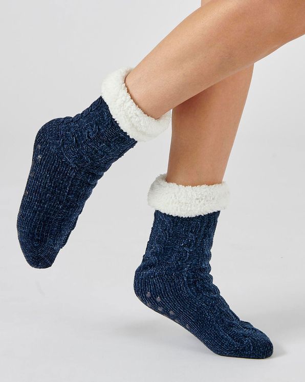 Huissokken in kabeltricot, Thermolactyl
