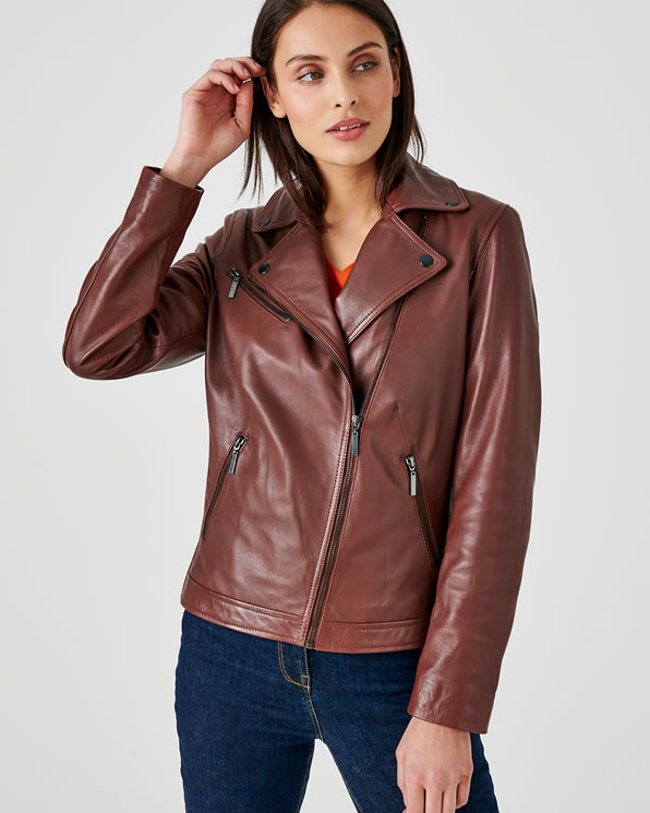 Veste cuir mouton