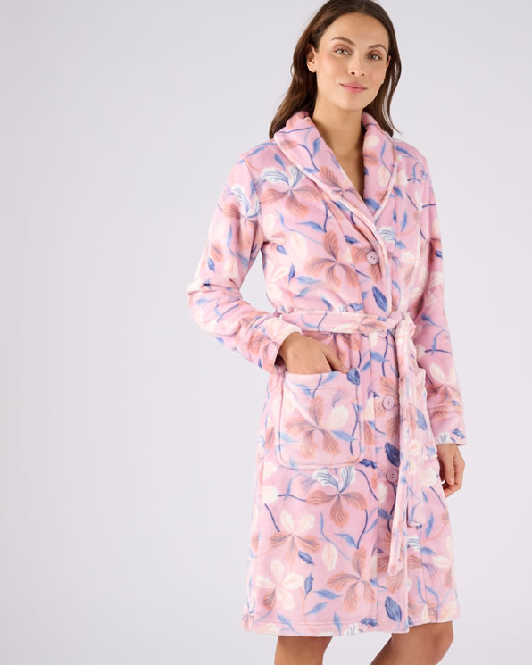 Robe de chambre Thermolactyl en maille moelleuse.