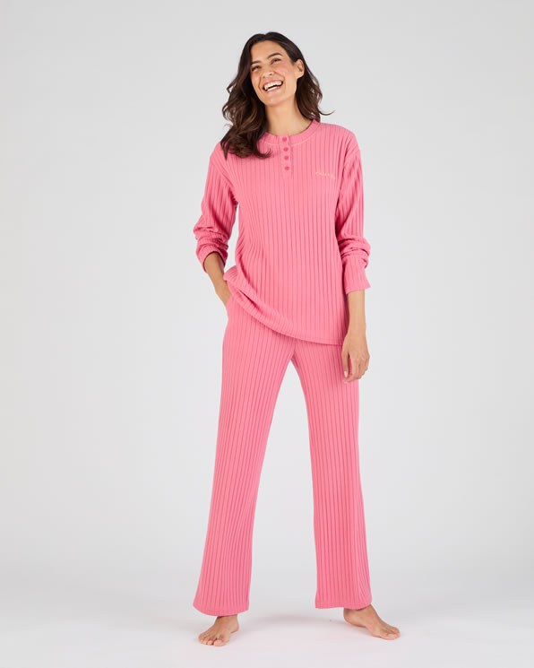 Thermolactyl pyjama van ribtricot