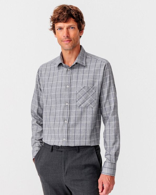 Chemise grattée Thermolactyl carreaux fenêtre
