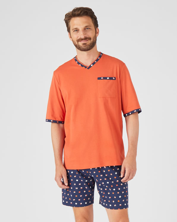 Pyjashort jersey pur coton peigné