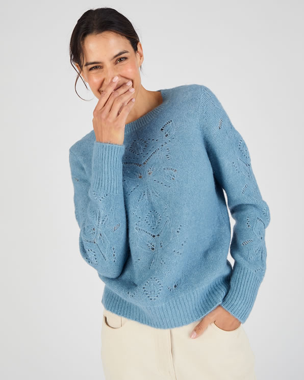 Pull mélange laine et alpaga