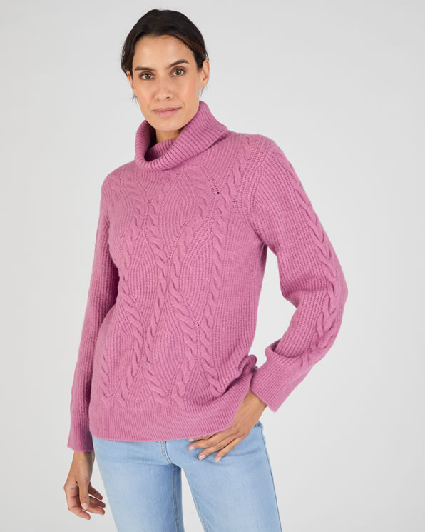 Pull col roulé torsadé Thermolactyl
