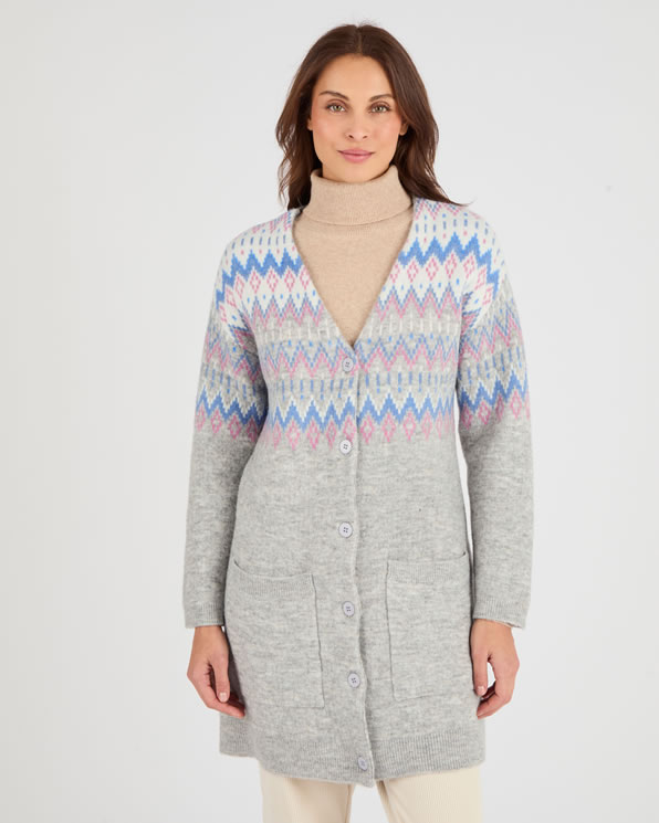 Gilet long jacquard Thermolactyl