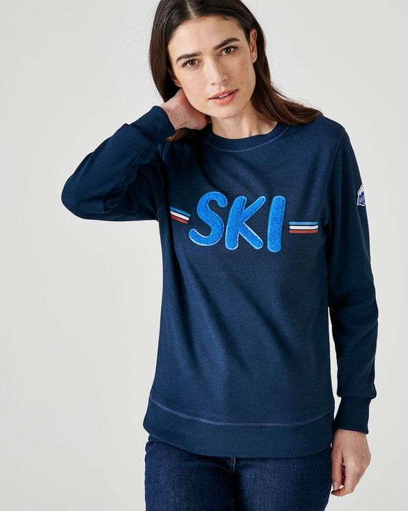 Damessweater SKI in geruwd molton, Thermolactyl®