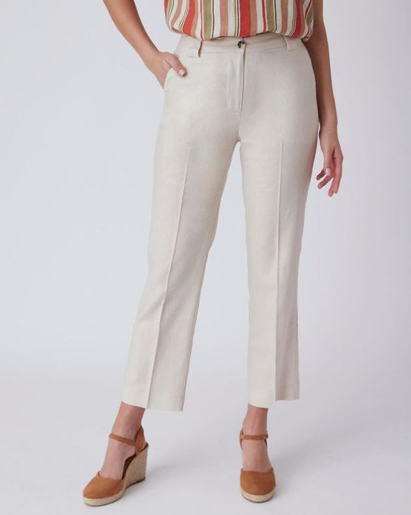 7/8-broek in *linnenmix