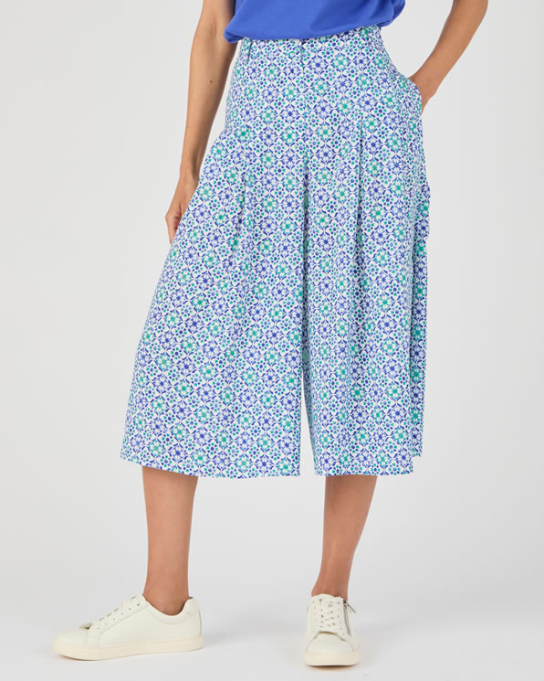 Jupe-culotte imprimé tropical Climatyl