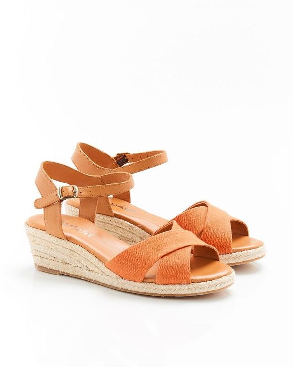 Sandales compens es brides crois es Sandales Damart Belgique