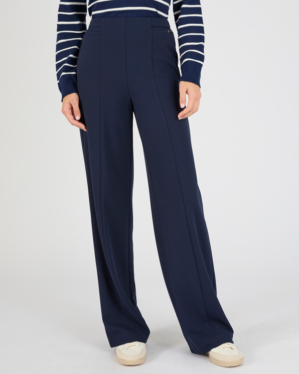 Wijde broek klassiek tricot