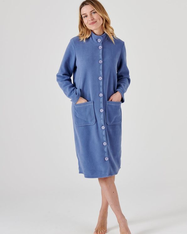 Robe de chambre femme boutonnée new arrivals