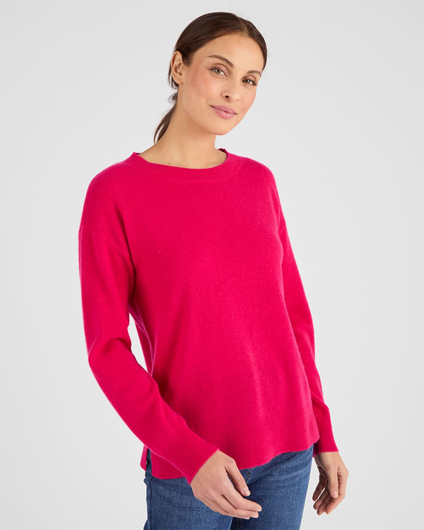 Pull col rond pur cachemire