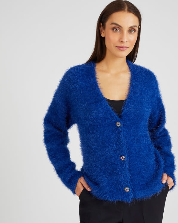 Gilet court maille poilue douce Pulls et gilets Damart Belgique