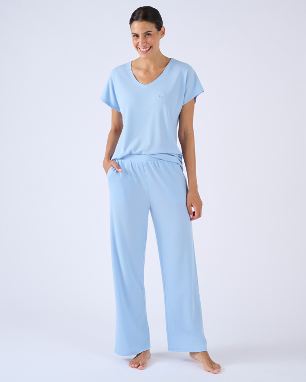 Pyjama 7/8 wafeltricot