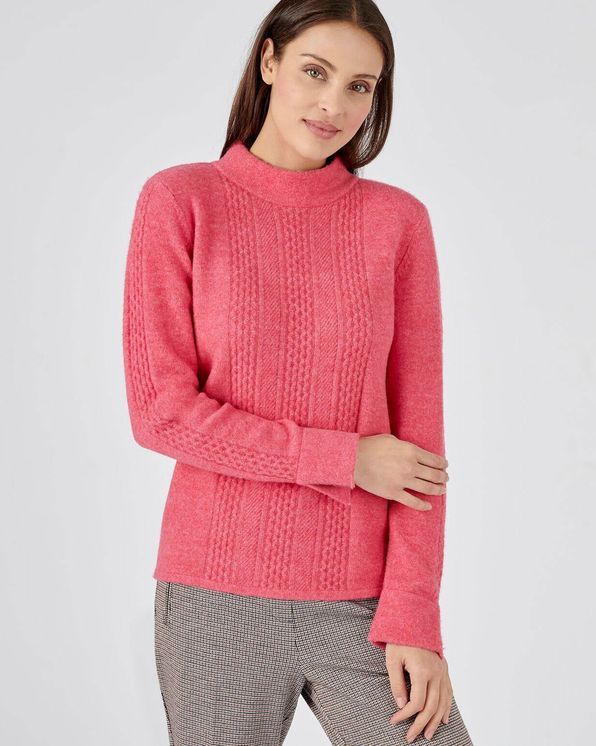 Pull in donzig fantasietricot, gerecycleerde vezels