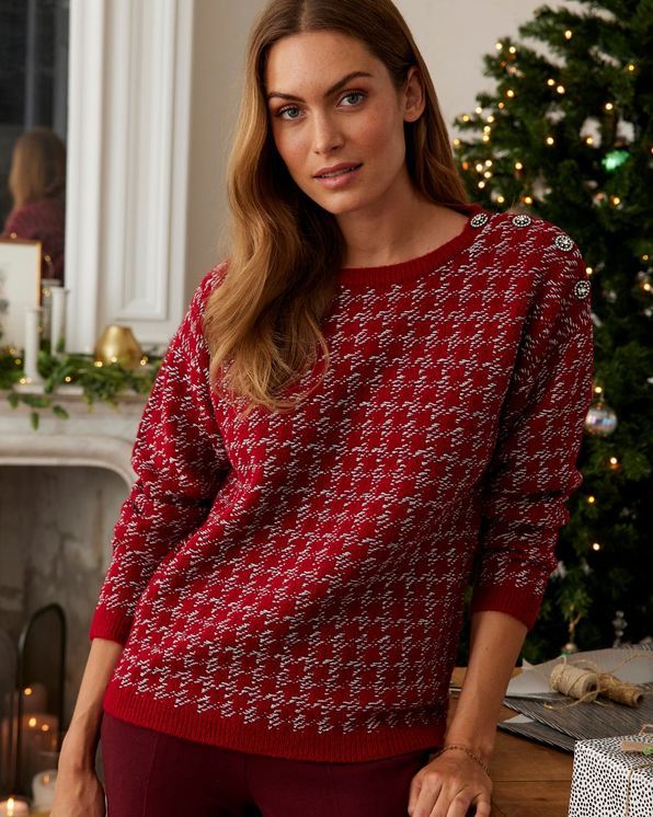 Pull maille jacquard Pulls et gilets Damart Belgique