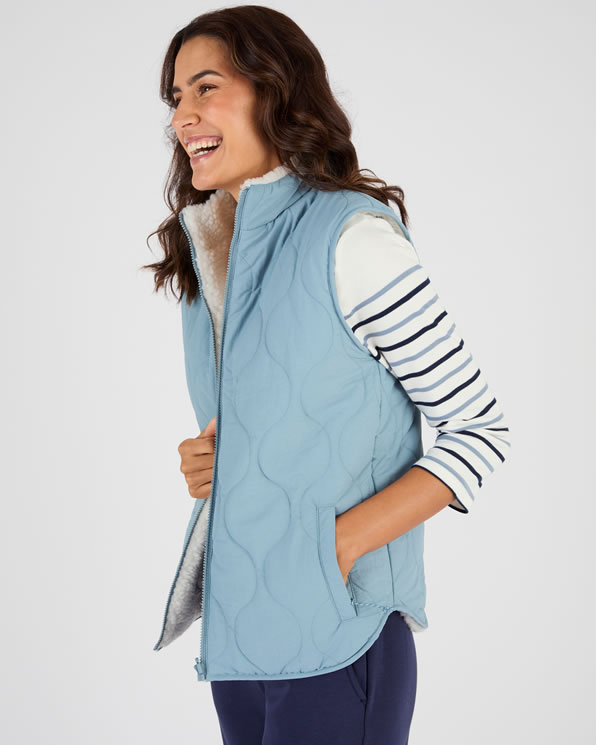 Veste sans manches réversible