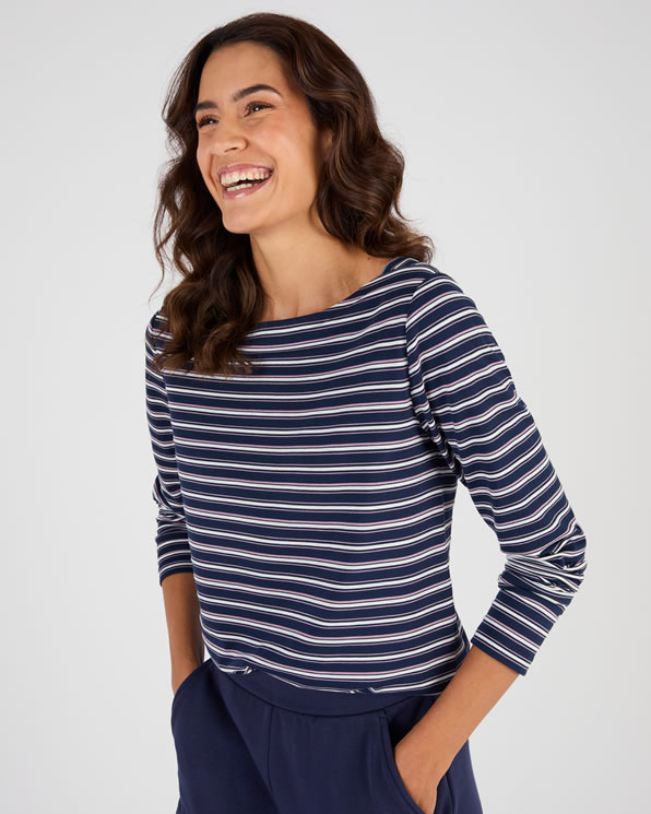 T-shirt boothals met Thermolactyl-label