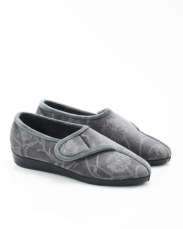 Pantoffel met velcro-sluiting