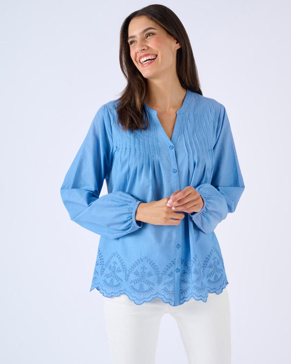 Blouse base brodée