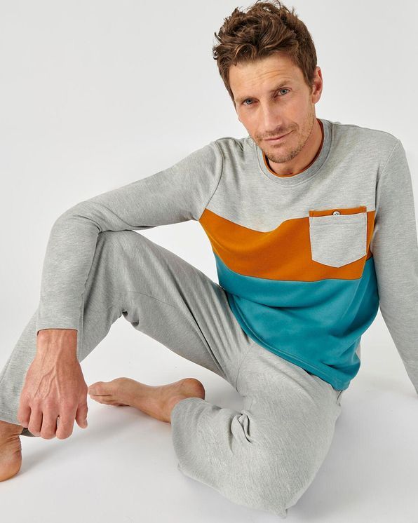 Pyjama color block Thermolactyl Pyjamas peignoirs Damart Belgique