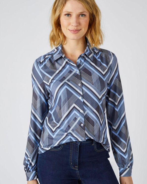 Blouse in warm tricot