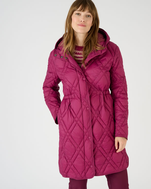 Doudoune longue recyclee doublure Thermolactyl Manteaux vestes Damart Belgique