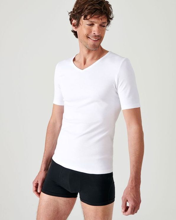 T-shirt korte mouwen, V-hals Thermolactyl®