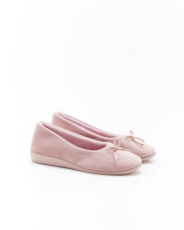 Ballerines compensées en velours