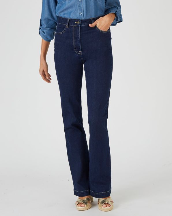 Jean flare taille haute coton stretch Perfect Fit by Damart