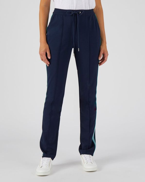Pull-on broek, contrasterend biesje opzij