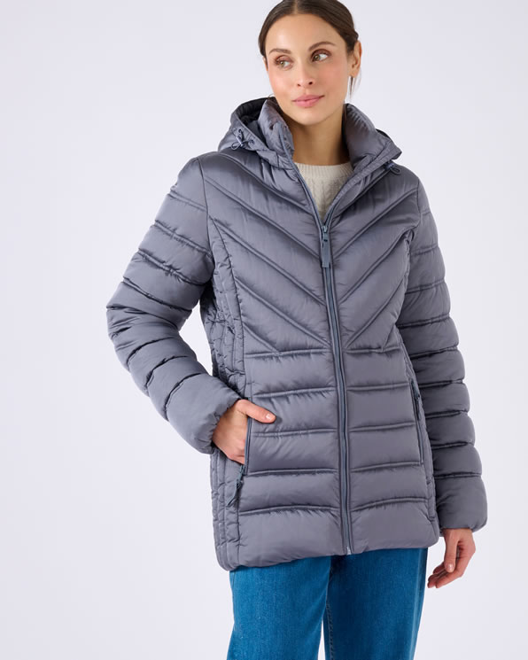Parka tissu reliéfé Thermolactyl