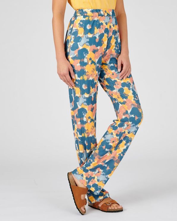 Pull-on broek in ribtricot met stretch