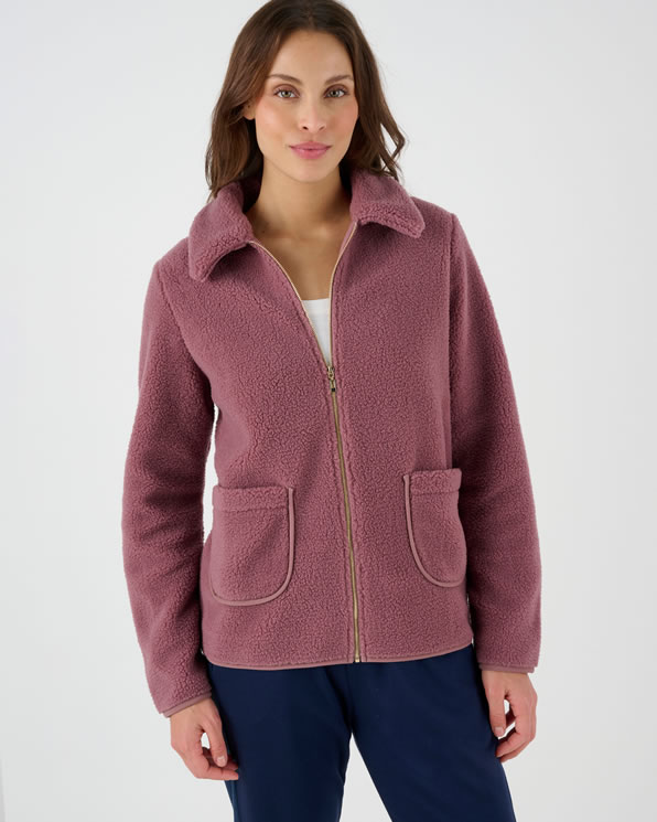 Veste de détente polaire moelleuse