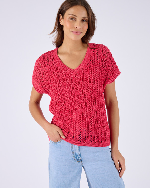 Trui prachtige geribde stof