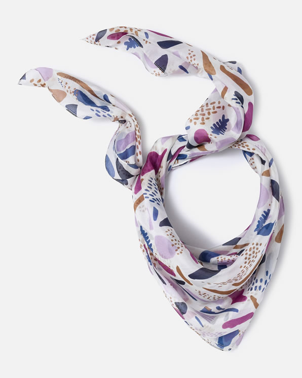 Foulard puur zijde tachistische stijl