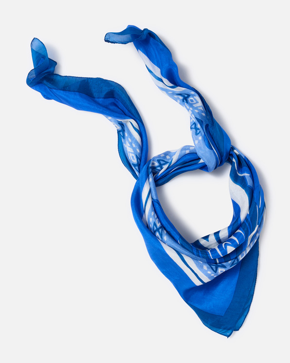 Foulard pure soie graphique